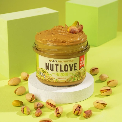 AllNutrition Nutlove Pistachio Smooth Krem Pistacjowy bez Dodatku Cukru 200g 