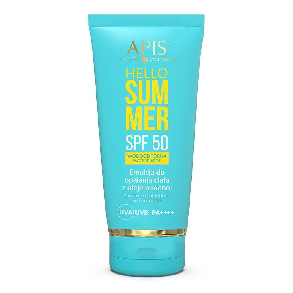 Apis Hello Summer SPF 50 Emulsja do Opalania Ciała z Olejem Monoi 250ml