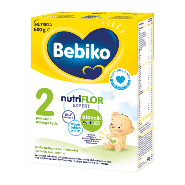 Bebiko NutriFlor Expert 2 Follow-up Milk for Babies over 6 Months Old 600g Best Before 20.06.26