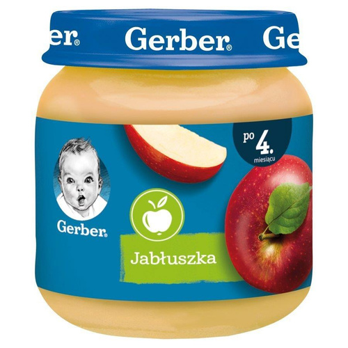 Gerber Deser Jabłuszka dla Niemowlaąt po 4 Miesiącu 125g
