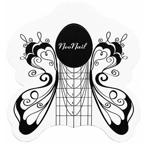NeoNail Nail Extension Template Butterfly 500 Pieces