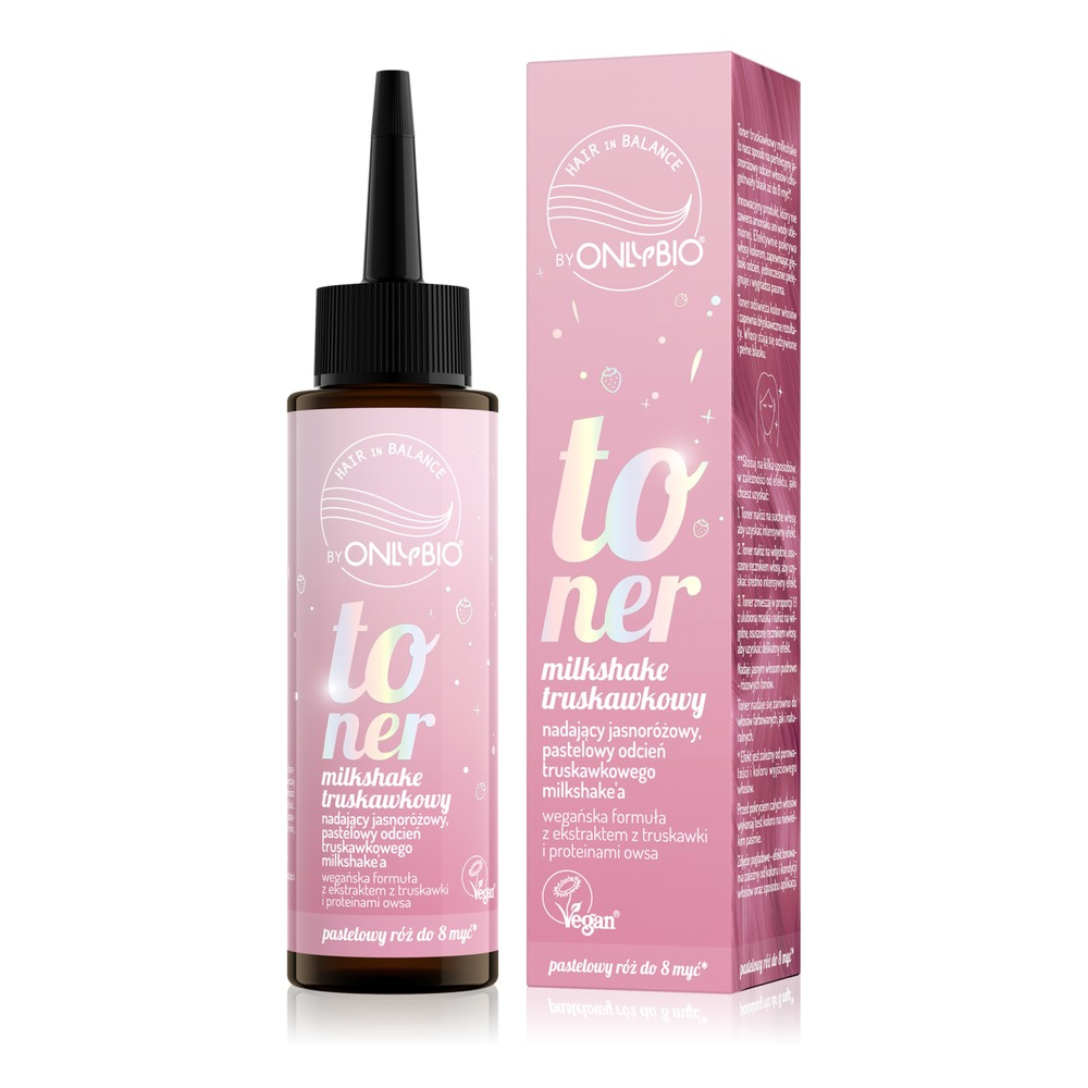 OnlyBio Hair in Balance Strawberry Milkshake Hair Toner 100ml