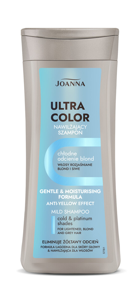 Joanna Ultra Color Szampon dla Włosów Siwych Blond i Rozjaśnionych Chłodne Odcienie 400ml