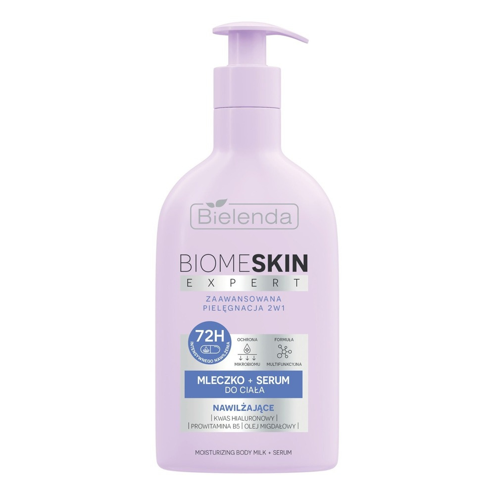 Bielenda Biome Skin Expert Nawilżające Mleczko + Serum do Ciała 2w1 350ml