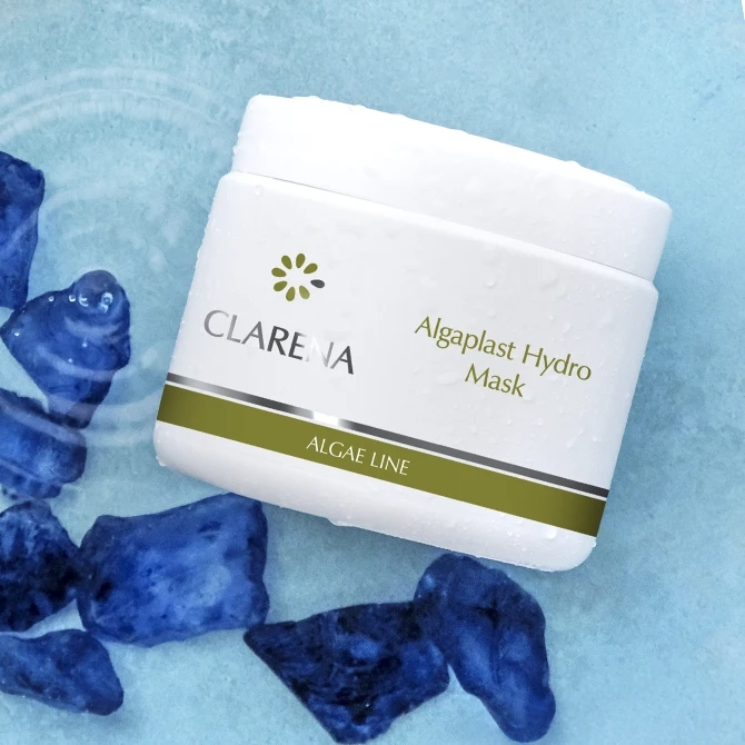 Clarena Algae Line Algaplast Intensywnie Nawilżająca Maska Algowa dla Skóry Suchej i Odwodnionej 500ml