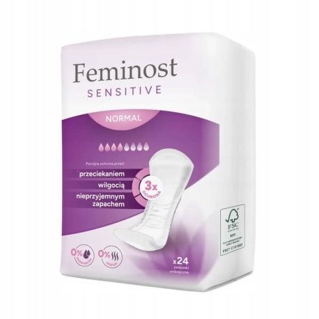 Feminost Sensitive Normal Podpaski Urologiczne 24 Sztuki
