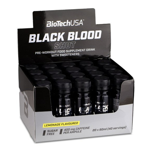 BioTechUSA Black Blood Shot Black Series Pre-Workout Shot For Extra Motivation 20 x 60ml
