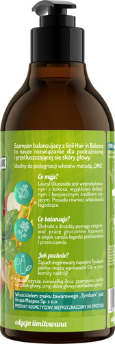 OnlyBio Hair in Balance x Tymbark Edycja Limitowana Balansujący Szampon Jabłko-Mięta 400ml