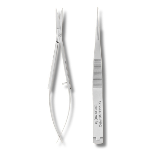 Staleks Pro Expert Professional Micro-Scissors for Eyebrow Modeling EXPERT 90 TYPE 2 1 Piece