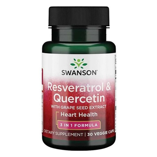 Swanson Resveratrol & Quercetin 30 Vcapsules