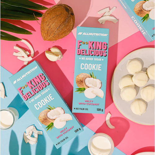 AllNutrition Fitking Delicious Milk Cookies with Coconut 128g