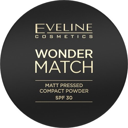 Eveline Wonder Match Matowy Puder Prasowany z Filtrem Ochronnym SPF30 Nr 01 Light Beige 8g