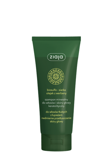 ZIAJA Mineral Herbal Shampoo For Dandruff Oily Hair Verbena Oil 200ml