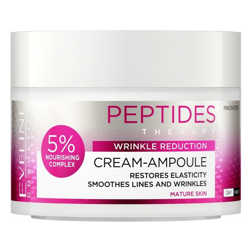 Eveline Peptides Nourishing Cream-Ampoule 5% Nourishing Complex for Mature Skin Day and Night 50ml