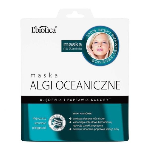 L'BIOTICA OCEAN ALGAE MASK-SOAKED FABRIC firms & improves the color 23ml