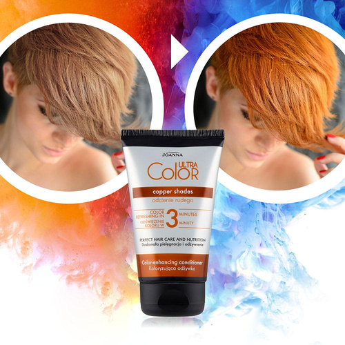 Joanna Ultra Color System Hair Coloring Conditioner Shades of Red 100g