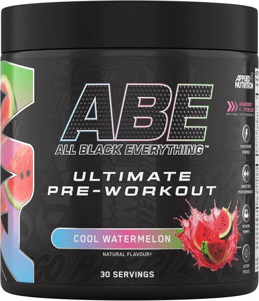 Applied Nutrition ABE All Black Everything Ultimate Pre-Workout Cool Watermelon 375g