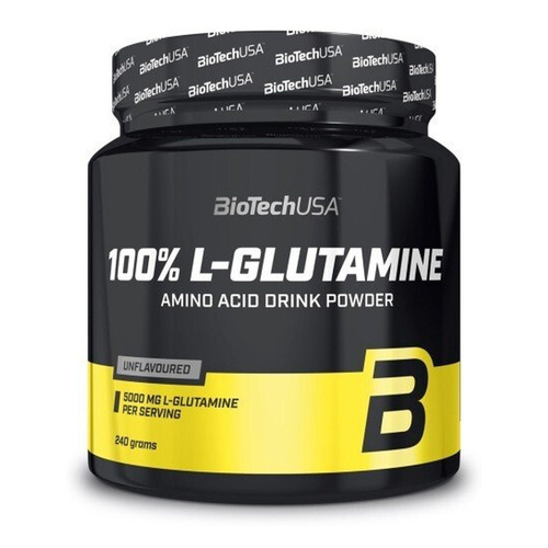BioTechUSA 100% L-Glutamine, Unflavoured 240g
