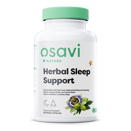 Osavi Herbal Sleep Support Melatonin Free For Relaxation and Healthy Sleep 120 Vegan Caps