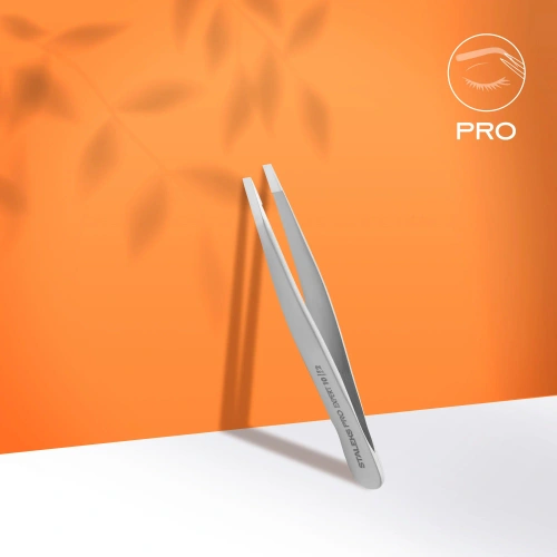 Staleks Pro Expert 10 Type 2 Eyebrow Tweezers Narrow Straight Edges 1pc