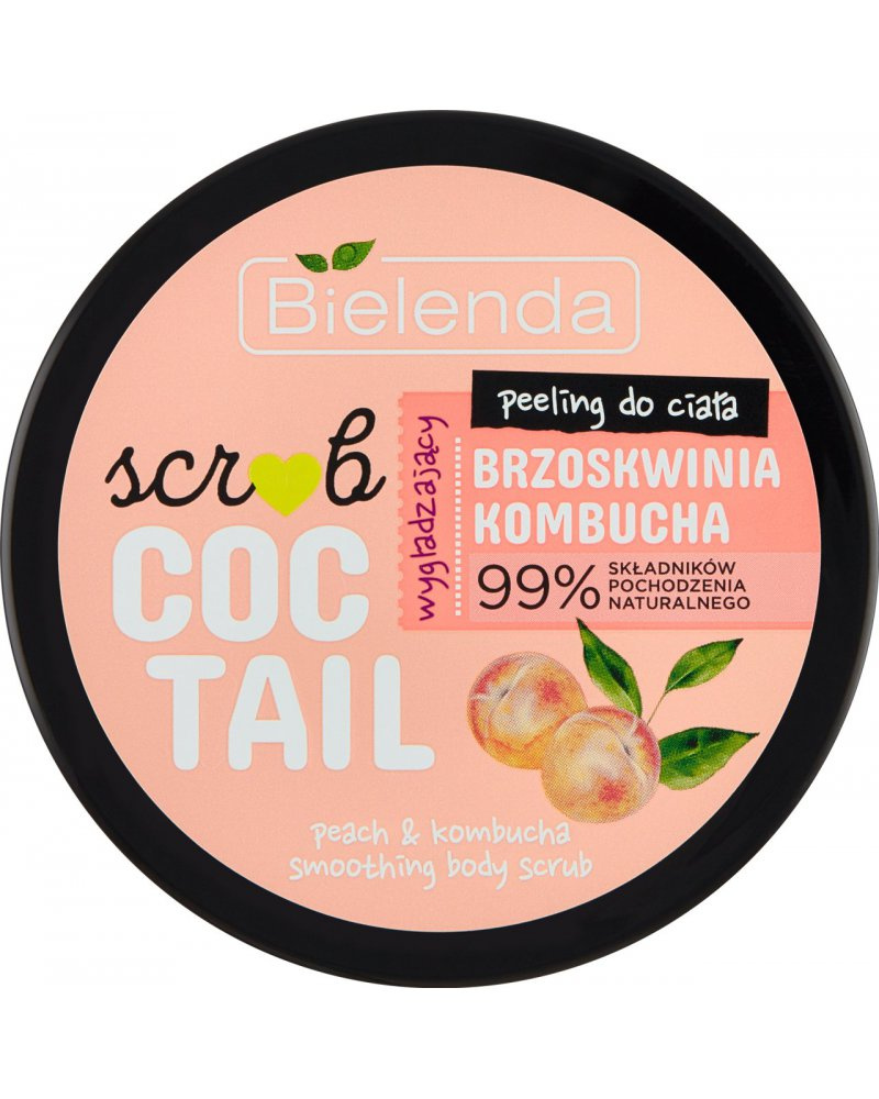 Bielenda Scrub Coctail Wygładzający Peeling do Ciała Brzoskwinia & Kombucha 350g