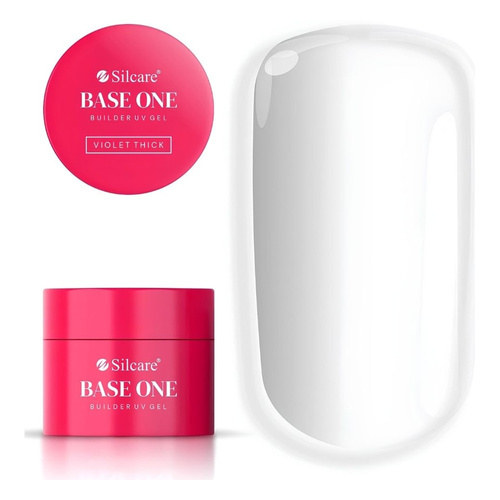 Silcare Base One UV/LED Builder Gel Violet Thick 50g