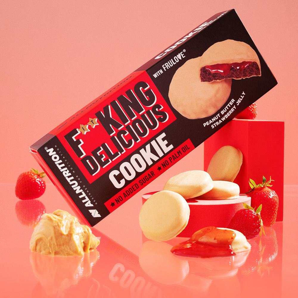 Allnutrition Fitking Delicious Cookie Peanut Butter Strawberry Jelly 128g