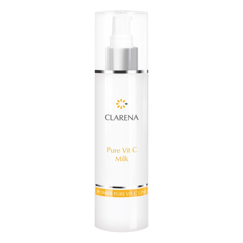 Clarena Power Pure Vit C Line Make-up Removal Milk with Vitamin C for Gray Skin with Discolorations 200ml