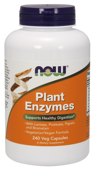 Now Foods Plant Enzymes Wspomaga Trawienie 240 Kapsułek