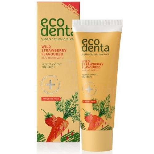 ECODENTA Poziomkowa pasta do zębów dla dzieci bez fluoru 75ml