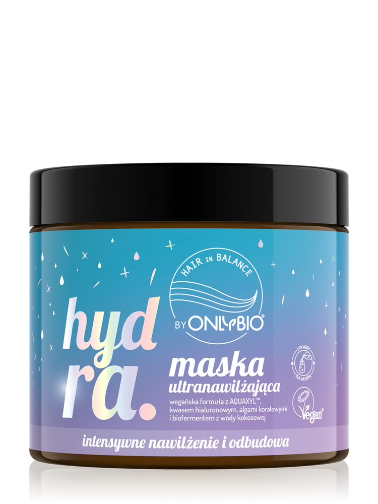 OnlyBio Hair in Balance Hydra Maska Ultranawilżająca dla Włosów Suchych i Odwodnionych 400ml