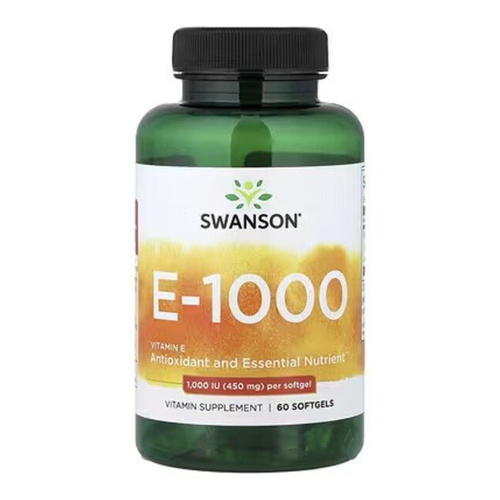 Swanson Vitamin E 1000 IU 100 Softgels