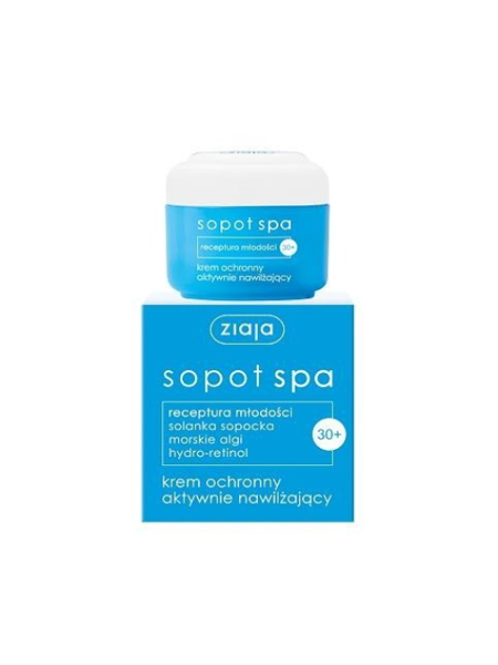 Ziaja Marine Algae SPA Deeply Moisturizing Cream with Sea Algae for Dry and Normal Skin 30+ Vegan 50ml