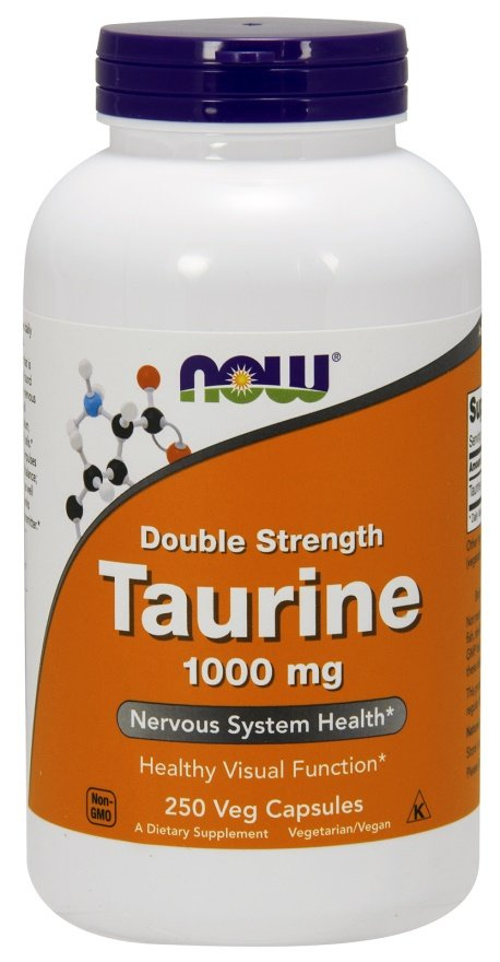 Now Foods Taurine 1000mg Double Strength Wspiera Zdrowe Widzenie 250 Kapsułek