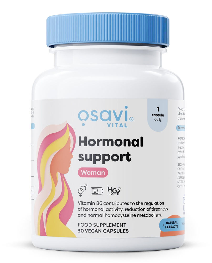 Osavi Hormonal Support Woman Supplement for Hormonal Balance 30 Vegan Caps