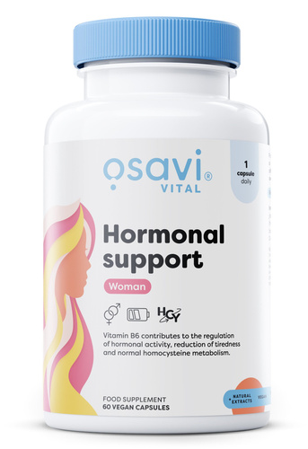 Osavi Wsparcie Hormonalne dla Kobiet Suplement na Równowagę Hormonalną 60 Wegańskich Kapsułek