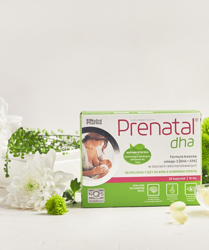 Prenatal DHA Formuła Kwasów Omega dla Kobiet w Ciąży 30 Kapsułek