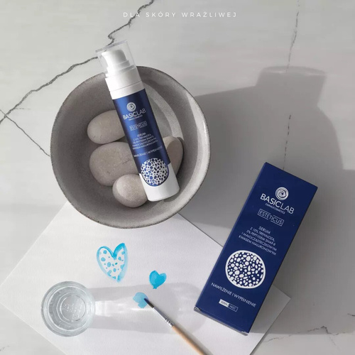 BasicLab Dermocosmetics Serum with Trehalose 10% and 5% Peptide Moisturizing and Filling for Dry and Very Dry Skin Day and Night 50ml