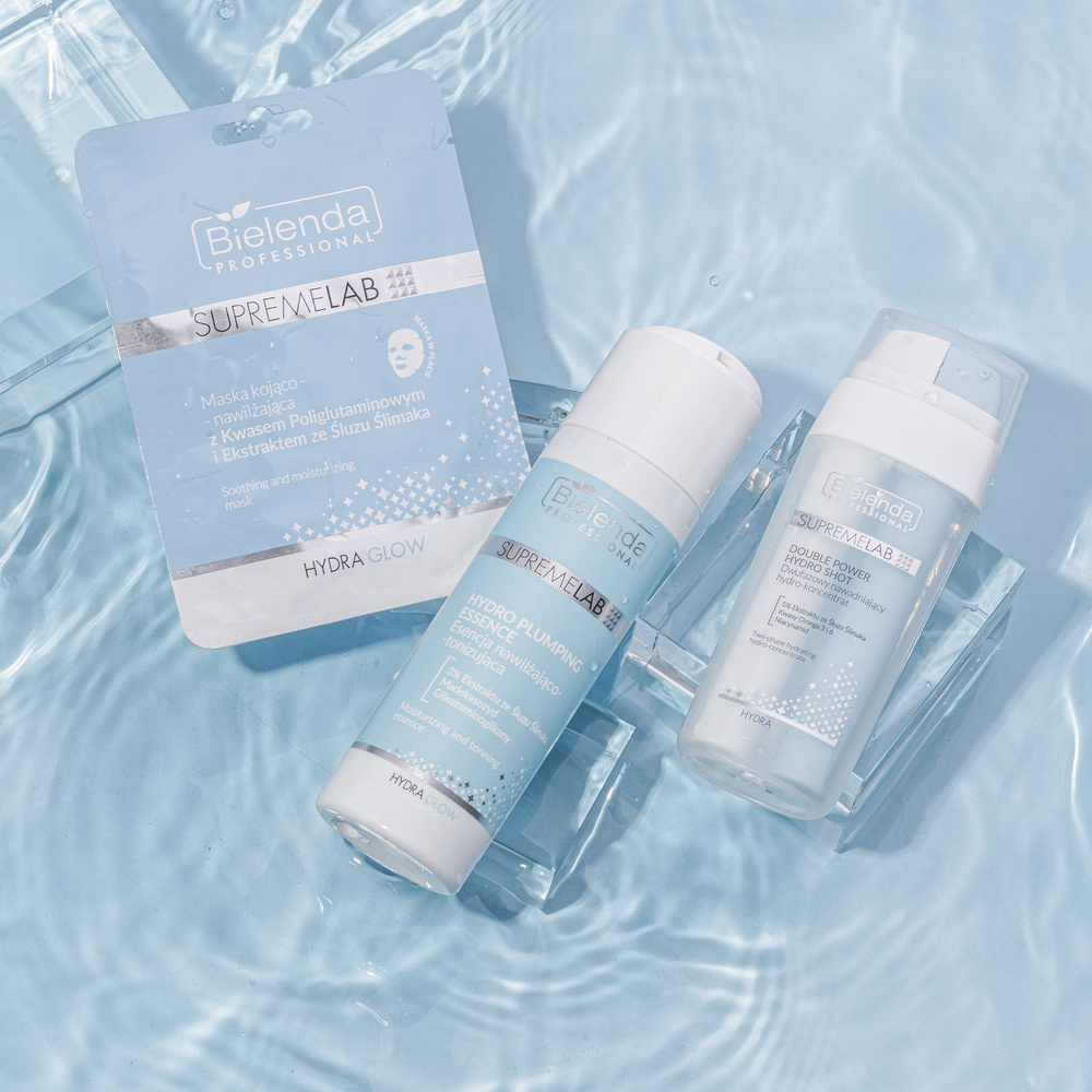 Bielenda Professional Supremelab Dwufazowy Nawadniający Hydro-Koncentrat z Ekstraktem ze Śluzu Ślimaka dla Skóry Suchej i Zmęczonej 30ml