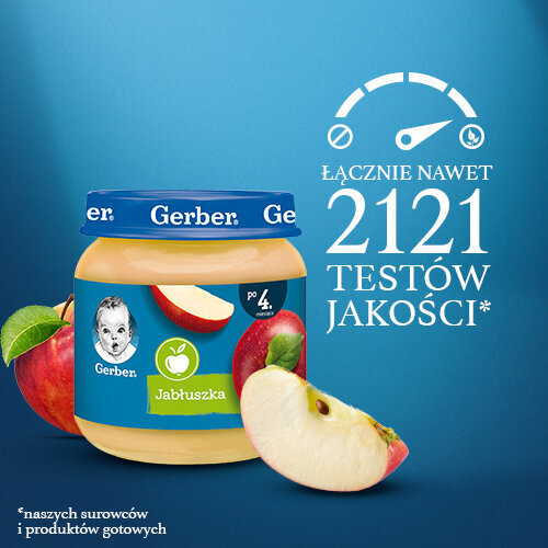 Gerber Apple Dessert for Babies after 4 Months 125g