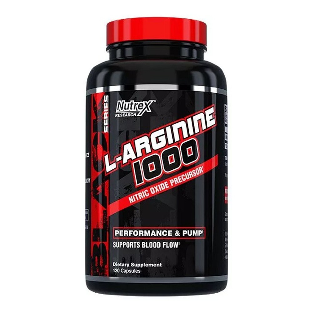 Nutrex L-Arginine 1000 for Muscle Pump and Blood Flow 120 Caps