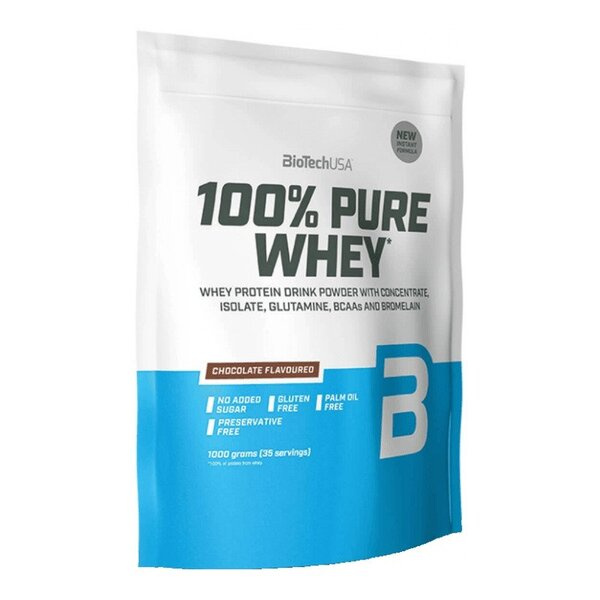 BioTechUSA 100% Pure Whey Czarne Ciasteczko Białko Serwatkowe Na Wzrost i Utrzymanie Mięśni 1000g
