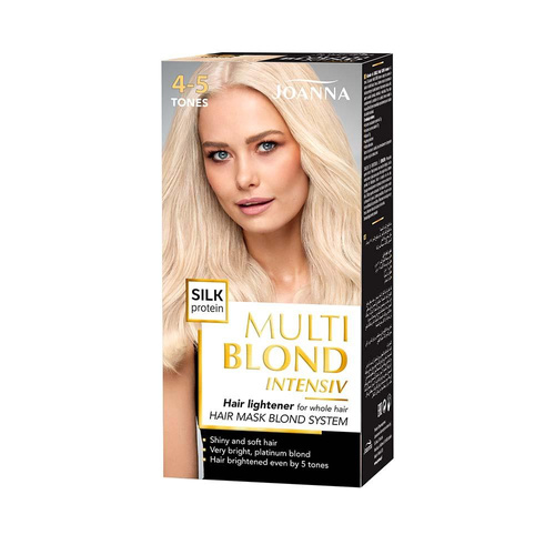Joanna Multi Blond Intensiv Rozjaśniacz do Całych Włosów 4 - 5 Tonów 1 Sztuka