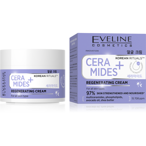 Eveline Korean Rituals Ceramides Regenerating Cream for All Skin Types Day and Night 50ml