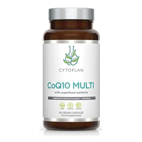 Cytoplan CoQ10 Multi High Strength Multivitamin for Cognitive Health and Immune Support 60 Vcaps