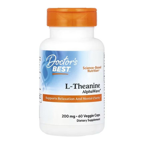 Doctor's Best L-Theanine AlphaWave Capsules 60 vcaps