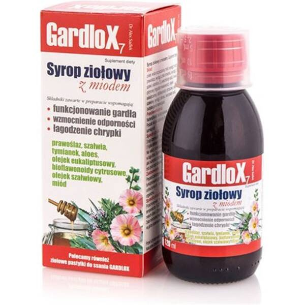 S-LAB Gardlox 7 Syrop Ziołowy z Miodem 120ml