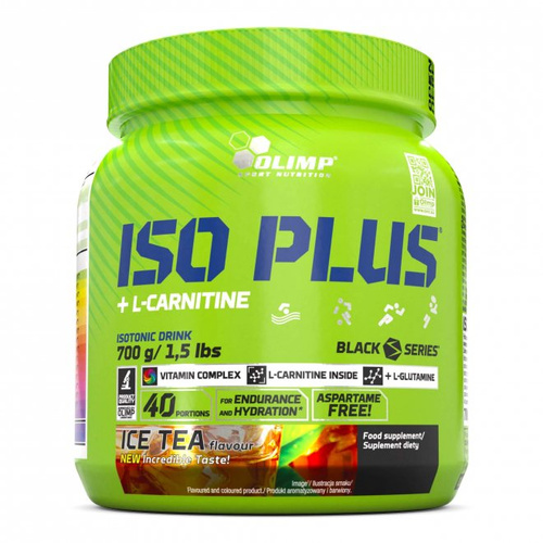 Olimp Nutrition Iso Plus Napój Izotoniczny w Proszku dla Nawodnienia i Wytrzymałości o Smaku Mrożonej Herbaty 700g