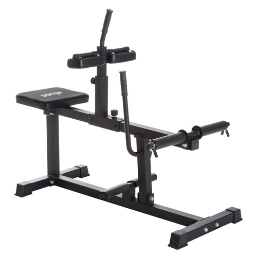 SPORTNOW Seated Leg Extension Machine, Adjustable Leg Raise Machine and Curl Machine with Plate Loaded for Hip, Lower Body and Home Gym Workout