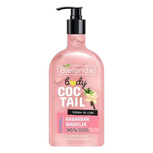 Bielenda Body Coctail Moisturizing Body Lotion Rhubarb & Vanilla 400ml